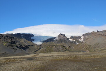 Svinafellsjökull Glacier close to Skaftafell in Vatnajökull National Park in South Iceland