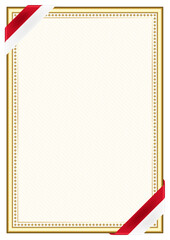 Vertical  frame and border with Monaco flag