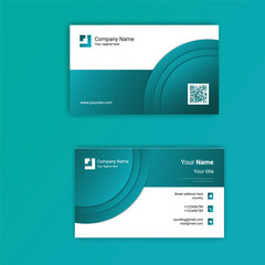Gradient minimal business card design