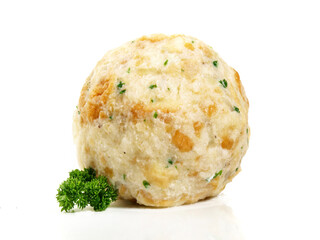 Bread Dumpling on white Background - Isolated