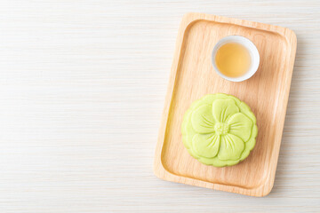 Chinese moon cake green tea flavour