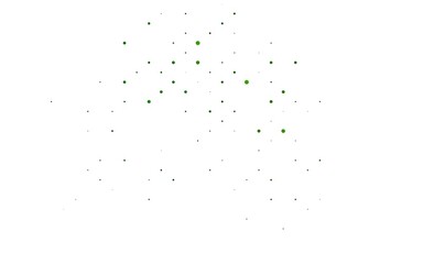 Light Green vector pattern with spheres. Blurred bubbles on abstract background with colorful gradient. Pattern for ads, leaflets.