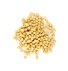 soy beans on the white background