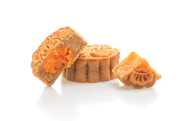 Chinese moon cake durian and egg yolk flavour