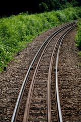 Obraz premium 単線レール