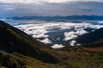 Fototapeta premium 木曽駒ケ岳千畳敷カールの雲海