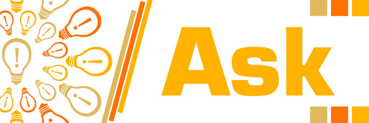 Ask Yellow Orange Bulbs Circular Horizontal 