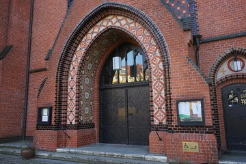 Berlin, Germany_18, February 2019_Winter View of Auen church(Evangelische Auenkirche Berlin).