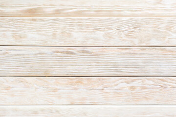 Aged wooden planks painted with beige paint. Banner