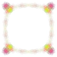 Frame on a white background. Border design illustration. White square frame with abstract lines border. Decorative Design pattern.