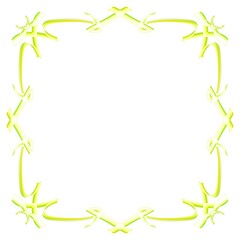 Fototapeta premium Frame on a white background. Border design illustration. White square frame with abstract lines border. Decorative Design pattern.