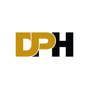 DPH letter monogram logo design vector
