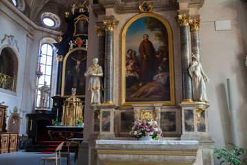 Fototapeta na wymiar Pilgrimage Church St. Kolumban,Rorschach, Lake Constance, Canton of St. Gallen, Switzerland, Europe