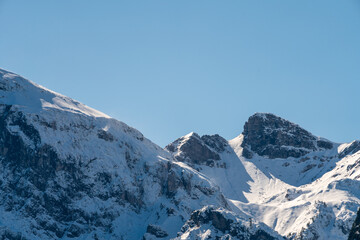 Karwendelgebirge mit ersten Schnee