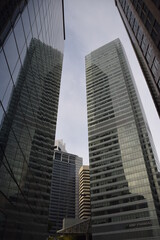 Fototapeta na wymiar Skyscrapers in the economic center of Singapore