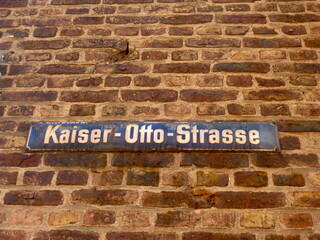 Straßenschild Kaiser Otto Strasse