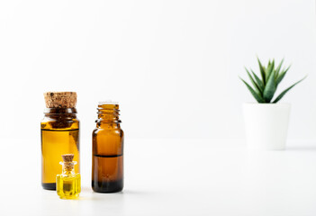 Essential Oil, Tincture or Extract Mockup with Small Bottles