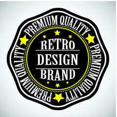 Vector Vintage Insignias . Banner, Stamp, Logo, Icon, Label or Badge . Retro Frame for Emblem .