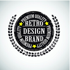 Vector Vintage Insignias . Banner, Stamp, Logo, Icon, Label or Badge . Retro Frame for Emblem .