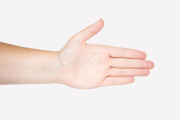 woman wants to shake hands