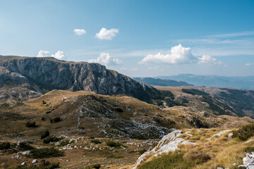 Fototapeta premium Amazing autumn landscape in Durmitor mountains, National Park, Montenegro, Balkans, Europe