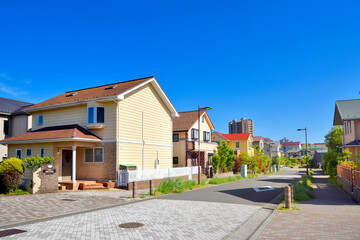Japan's residential area, suburbs of Tokyo 　日本の住宅地	