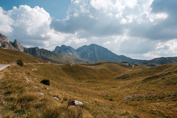 Mountain landscape in the national park Durmitor. Montenegro, Balkans, Europe