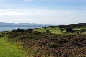 Landscapes of Ireland. The beginning of autumn on the Howth Peninsula.