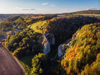 Jesień, dolina bolechowicka, jura, jura krakowsko częstochowska, małopolska, bolechowice