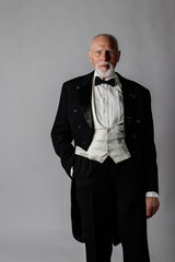 Old man in a tailcoat.