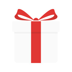 Gift box icon isolated on white background