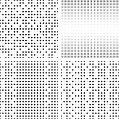 Grunge halftone dots vector texture background. Pixel