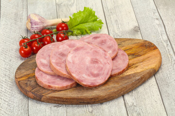 Natural ham made from pork