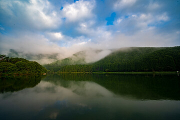 lake and clouds
