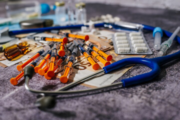 concept of medical costs associated with covid19, coronavirus