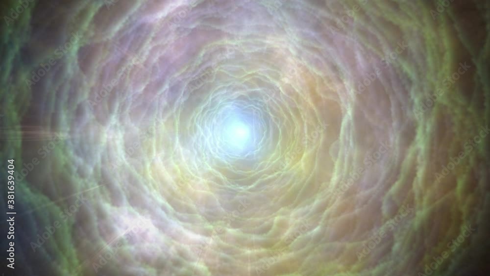Poster tunnel fantasy effect background abstract motion graphic with 3d rendering.