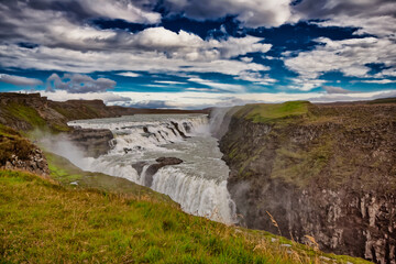 Gullfoss waterfalls in Iceland