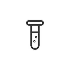 Test tube icon. Flask symbol modern, simple, vector, icon for website design, mobile app, ui. Vector Illustration