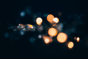 Defocused image of Christmas lights. 