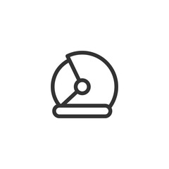 Astronaut headwear icon. Helmet symbol modern, simple, vector, icon for website design, mobile app, ui. Vector Illustration