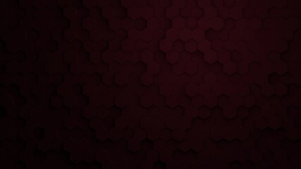 Hexagonal pattern wallpaper with vertical displacement and 3D lighting