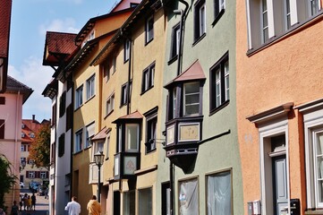 Obraz premium Rottweil, Häuser mit Erker