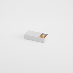 box packaging product photo mockup- matches /match sticks open 4k