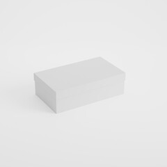 box packaging product photo mockup- shoebox closed 4k