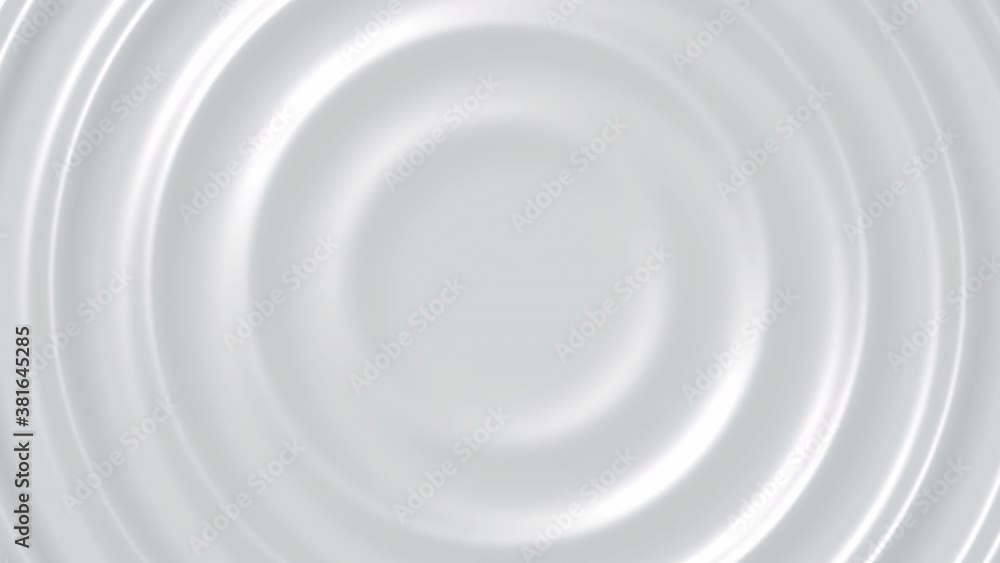 Poster abstract 3d circles render background. white clean ripple animation. motion texture concept for busi