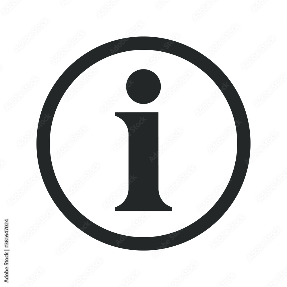 Poster info vector icon. information symbol. helpdesk service and support button sign. i point help logo. i