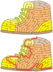Shoe maze