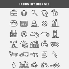 industry icon set