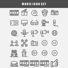 movie icon set