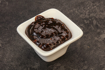 Black Pepper sauce in the bowl